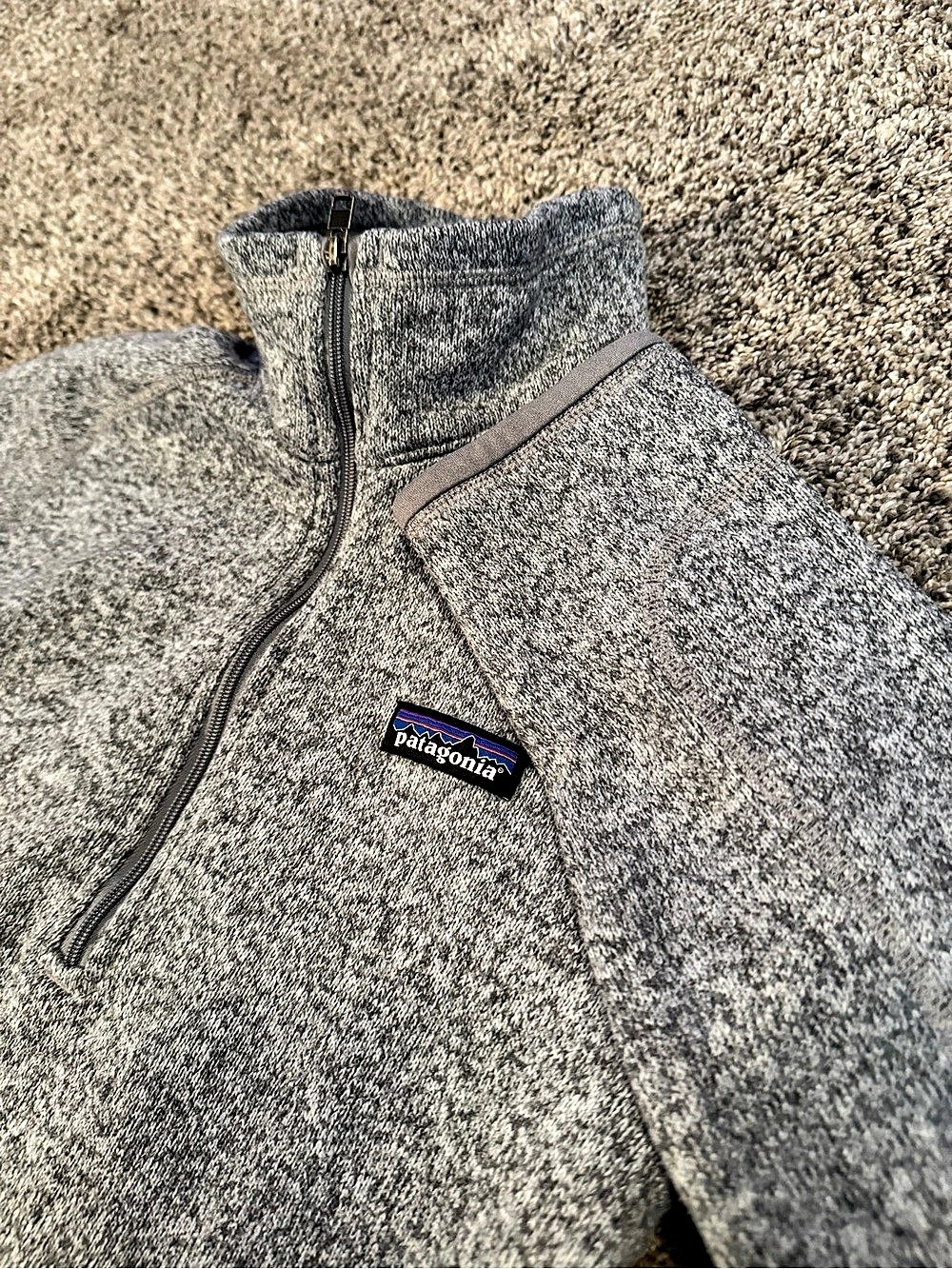 Patagonia Women’s Better Sweater 1/4 Zip Fleece Gray Medium